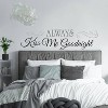 ALWAYS KISS ME GOODNIGHT Peel and Stick Wall Decal Black - ROOMMATES - image 4 of 4