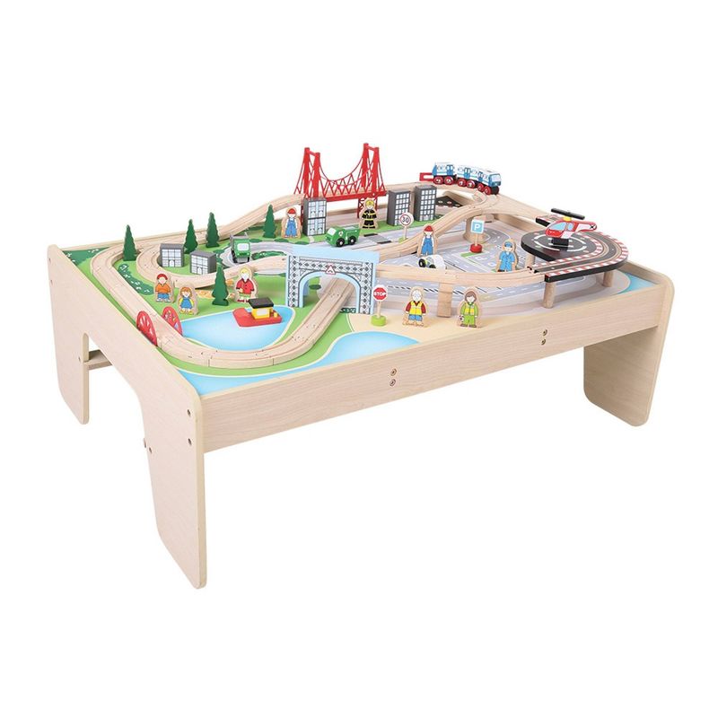 Bigjigs City Train Set and Table, 1 of 7