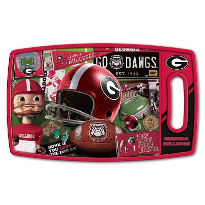 NCAA Georgia Bulldogs Retro Series 9"x14" Football Field Reversible Cutting Board