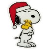 Northlight Peanuts Snoopy Hugs Woodstock Double Sided Christmas Window Cling Decoration - 7" - 4 of 4