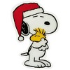 Northlight 7" Peanuts Snoopy Hugs Woodstock Double Sided Christmas Window Cling Decoration - image 4 of 4