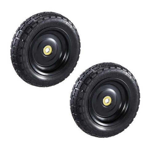 Ranch Tough 4 Pack RT310 10 Pneumatic Replacement Tires for Garden Including Gorilla Cart Black