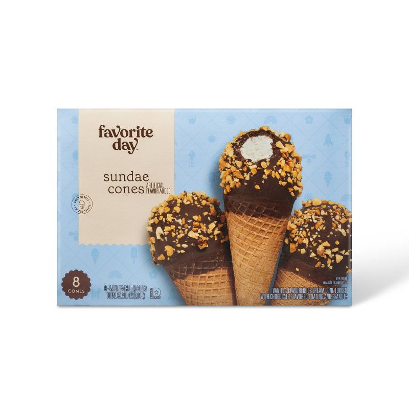 Vanilla Ice Cream Cones - 8ct - Favorite Day&#8482;, 1 of 5