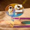 VEVOR Round Iridescent Side Table, Acrylic End Table, Clear Rainbow Acrylic Coffee Table for Drink, Food, Snack used in Living Room, Bedroom - 2 of 4