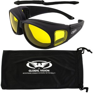 Global Vision Eyewear Outfitter Safety Motorcycle Fit Over Glasses - 1 of 4