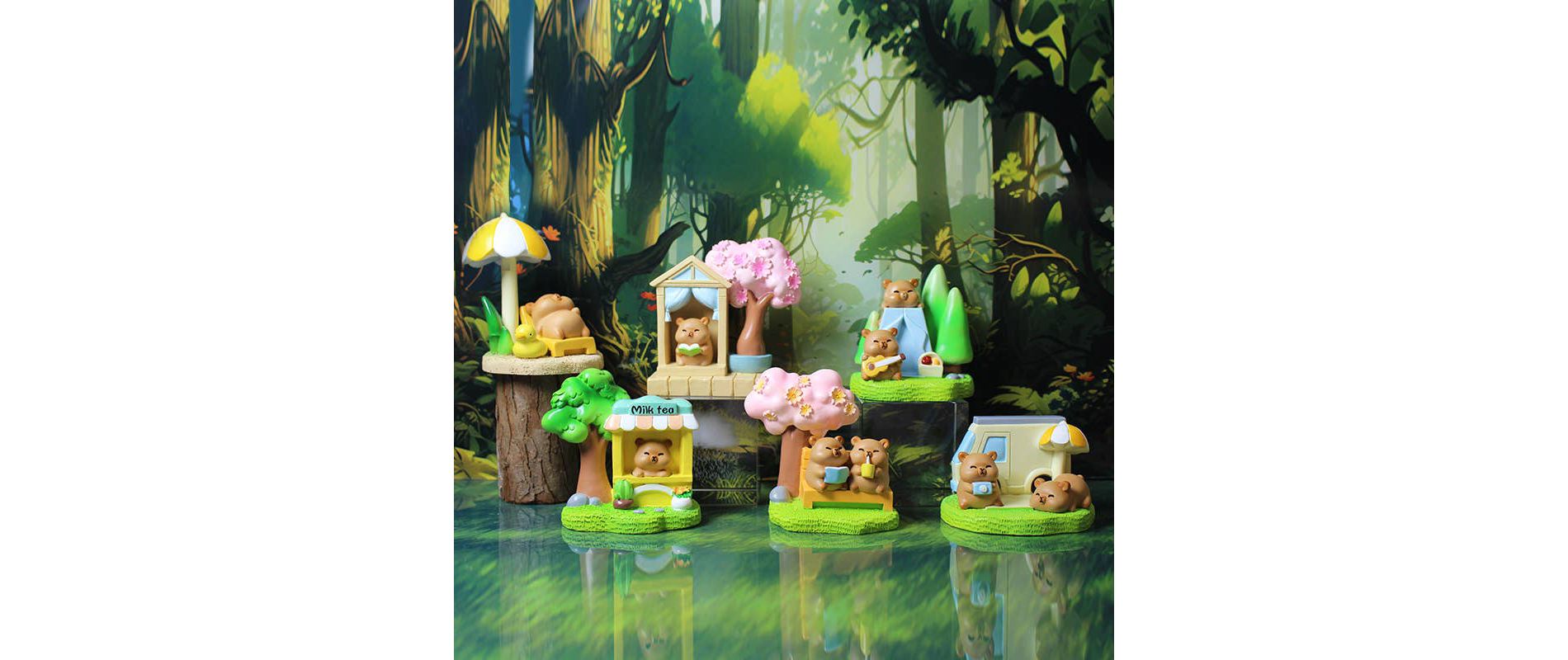 BC mini Capybara - 1pc Tree Figure Blind Box