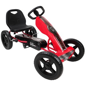 Race Z Pedal Kids Go Kart, Red - 1 of 4
