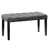 California Fabric Tufted Bench - CorLiving - 3 of 4
