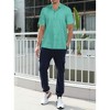 HAPPY BAY Men's Short Sleeve Button Down Solid Shirts Summer Shirt with Pocket Spread Collar Casual Camp Vacation Beach Shirts for Men - 3 of 4
