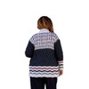 Women's Printed Long Sleeve Knitted Sweater - Plus - On The Plus Side - image 2 of 3