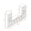 Multifunctional TV Cabinet Set with One TV Cabinet and Two Sideboards, Modern TV Wall Unit for Living Room - 3 of 4