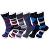 Alpine Swiss Mens Cotton 18 Pack Dress Socks Solid Ribbed Argyle Shoe Size 6-12 - 3 of 4