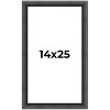 PosterPalooza | Refined Black Picture Frame - UV Acrylic, Foam Board Backing, Hanging Hardware - 2 of 4