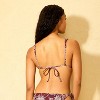 Women's Paisley Print Braided Straps Triangle Bikini Top - Shade & Shore™ Burgundy - 2 of 4