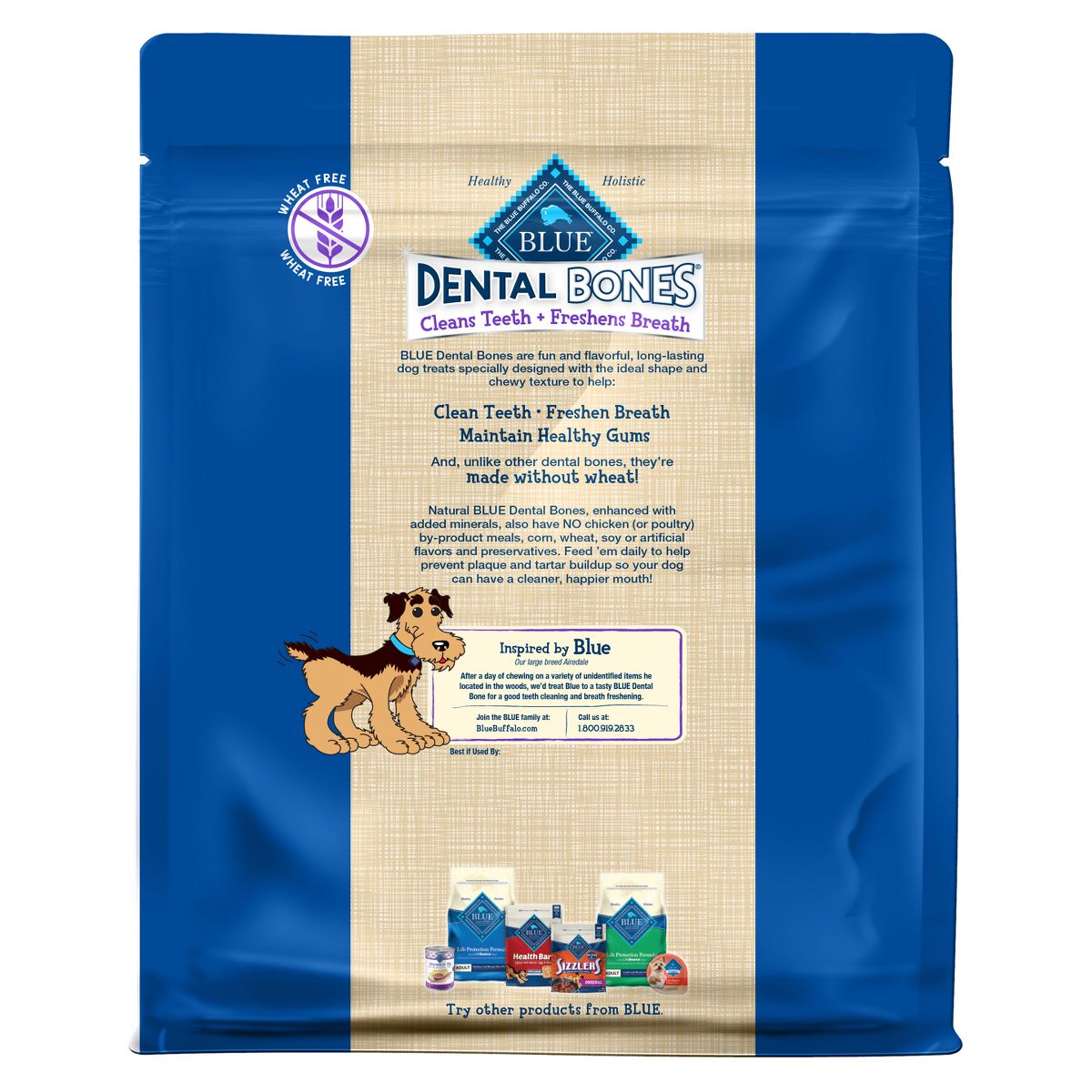 Blue Buffalo Dental Bones Large Natural Chew Dog Treats - thumbnail 2