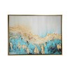 Canvas Geode Enlarge Slice Framed Wall Art with Gold Frame White - Olivia & May - 2 of 4