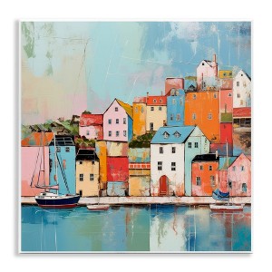 Stupell Industries Seaside Neighborhood Painting, 12" x 12" - 1 of 4