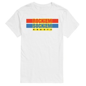 Men's - Rock 'Em Sock 'Em Robots - Rock 'Em Sock 'Em Logo Short Sleeve Graphic T-Shirt - 1 of 4