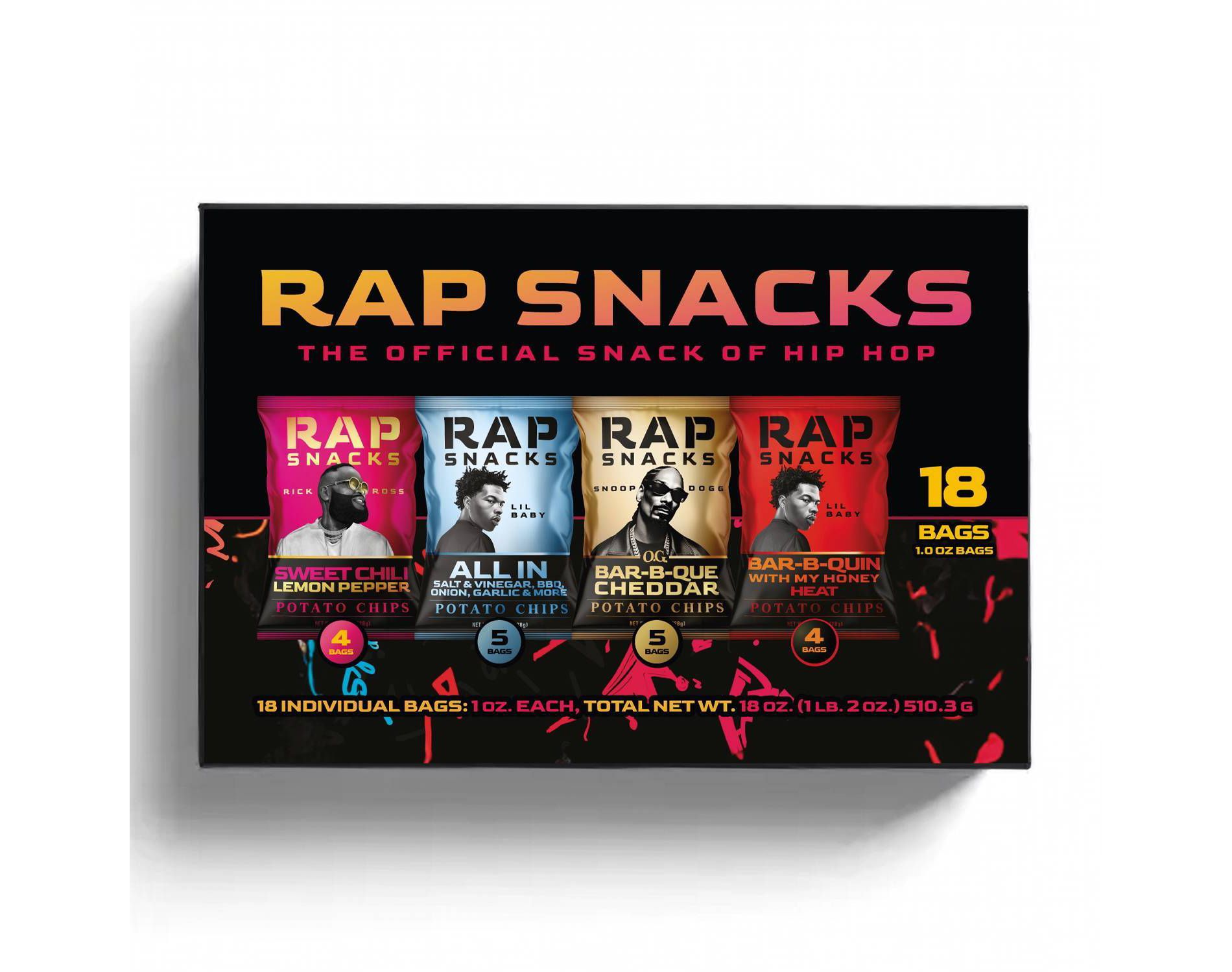 Rap Snacks Variety Box - 18ct/18oz