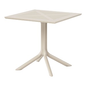 WestinTrends Playa 31.5" Square Plastic Outdoor Patio Dining Table for 4 - 1 of 4