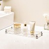 Attop Acrylic Perfume Tray Bathroom Vanity Tray Small Decorative Tray Dressing Table Perfume Storage Tray - 2 of 4