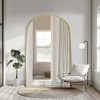 Spassway Arched Metal Full Mirror with Bracket Decorative Freestanding Mirror Accent Wall Mirror for Living Room Bedroom - 2 of 4