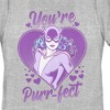 Women's Batman Valentine's Day Catwoman You're Purr-fect T-Shirt - 2 of 4