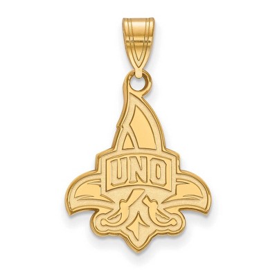Black Bow Jewelry 14k Yellow Gold New Orleans Privateers NCAA Large Pendant