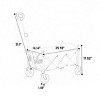 Portable Folding Beach Wagon with Heavy Duty Wheels, Large Capacity Utility Cart for Camping, Grocery, Sports, Garden, Outdoor Use-The Pop Home - 4 of 4