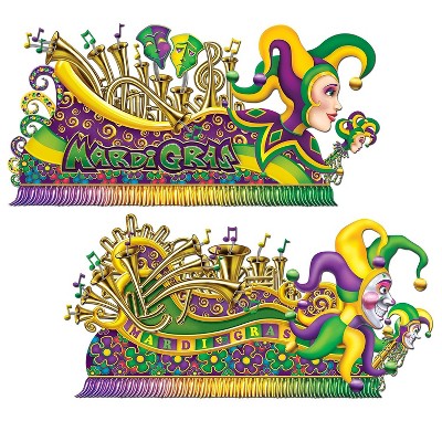 Beistle 5' 5" & 5' 7" Mardi Gras Float Props 4/Pack 52048