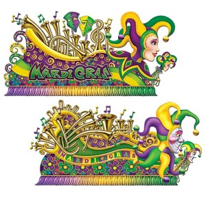 Beistle 5' 5" & 5' 7" Mardi Gras Float Props 4/Pack 52048 - 1 of 1