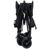 3-in-1 Convertible Folding Wagon Cart with Bench Seat & Storage - 500lbs Heavy-Duty Utility Wagon, 180L Capacity All-Terrain Wheels for Camping, black - 3 of 4