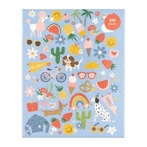 Pippi Post Rainbows Dogs & Happiness Jigsaw Puzzle - 300pc: Memory & Motor Development, Chipboard, Animal Theme - 1 of 4