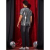 Lars Amadeus Men's Sequin Party Short Sleeve Metallic Club Glitter T-Shirts - 3 of 4