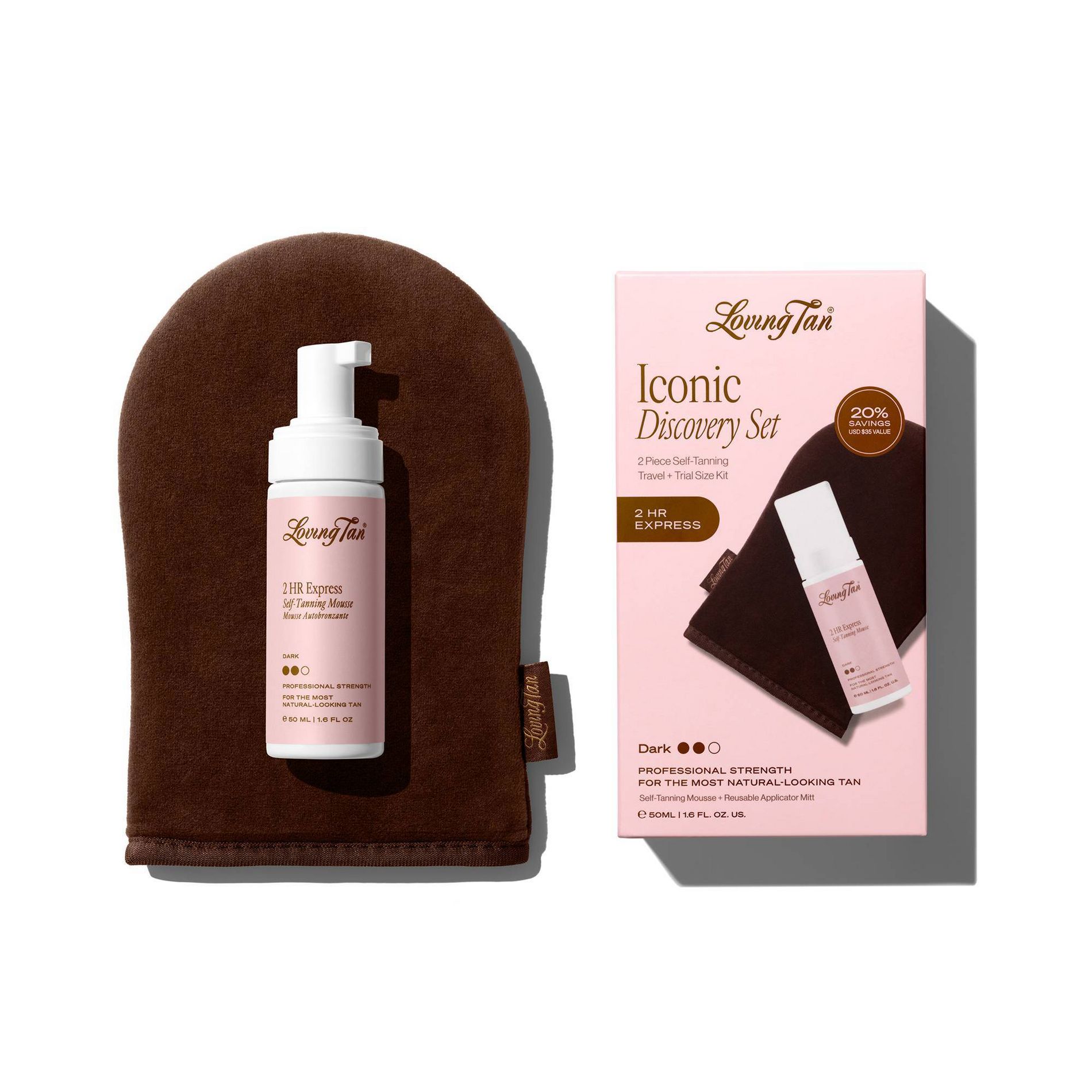 Loving Tan 2hr Express Dark Self-Tanning Kit - 2pc - Beauty Studio