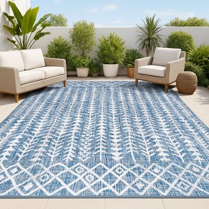 Tokay Bohemian Inspired Geometric Indoor/Outdoor Area Rug - JONATHAN Y - 1 of 4