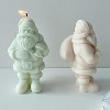 JDICTION 2PCS Christmas Santa Candle Mold - Silicone 3D Molds for Candy, Home Decor, Resin Casting & DIY Craft Making - 3 of 4