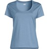 Lands' End Women's Supima Cotton Short Sleeve Scoop Neck Tee - 3 of 4