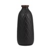 Sagebrook Home Ceramic Vase Contemporary Plaid Textured Vase For Floral Arrangements Decorative Table Accent - 4 of 4