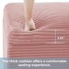 LIKEPAY Corduroy Square Storage Ottoman with Lift Off Top - 4 of 4