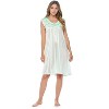 Casual Nights Women's Sleeveless Flower Satin Nightgown - 2 of 4