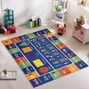 Padded Velvet Fleece Polyester Rug - Low Pile, Non-Slip, Easy-Clean, Ideal for Kids' Rooms - Antistatic, Durable - 39.5 x 59 Inches - EDU - 4 of 4