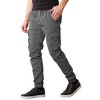 Galaxy By Harvic Men's Slim Fit Cotton Stretch Twill Cargo Joggers - 2 of 4