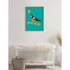 Kate & Laurel All Things Decor 18"x24" Sylvie Varied Thrush Framed Canvas Wall Art by Amber Leaders Designs: Mid-Century Modern - 3 of 4