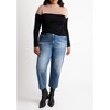 ELOQUII Women's Plus Size Colorblock Sweater - 4 of 4