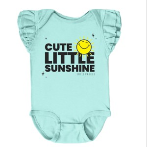 The Juniper Shop SmileyWorld Cute Little Sunshine Flutter Sleeve Bodysuit - 1 of 4