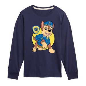 Boys' - Paw Patrol - Chase Sketch Long Sleeve Graphic T-Shirt - 1 of 4