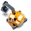 Truck with Low Loader Trailer and Excavator Yellow Diecast Model by Siku - 2 of 4
