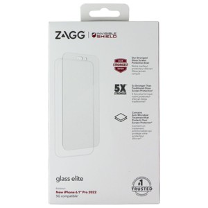 ZAGG InvisibleShield Glass Elite Screen Protector for iPhone 14 Pro - Clear - 1 of 1