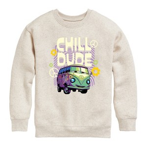 Boys' - Disney - Filmore Says Chill Dude Graphic Long Sleeve Fleece Sweatshirt - 1 of 4
